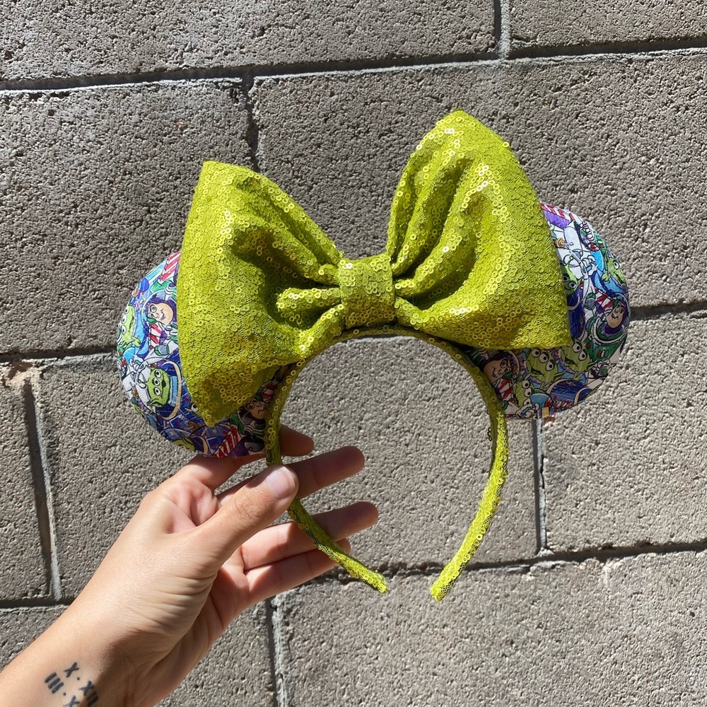 Homemade toy story alien ears